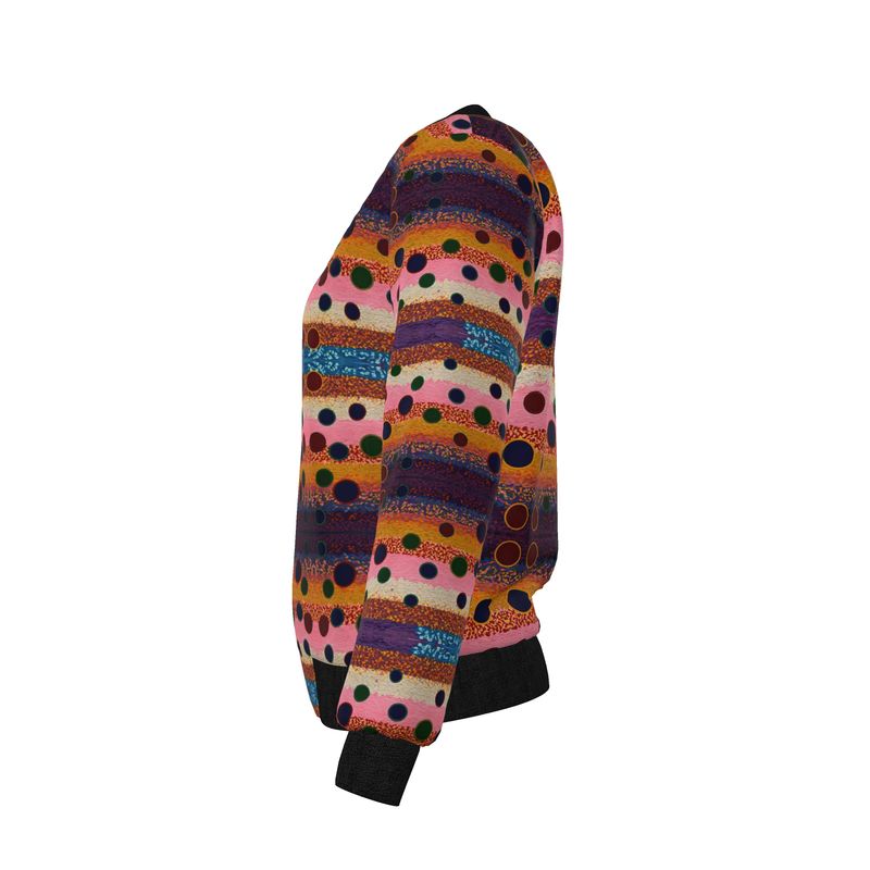 Women's Reversible Silk Bomber Jacket - Canvas in Motion