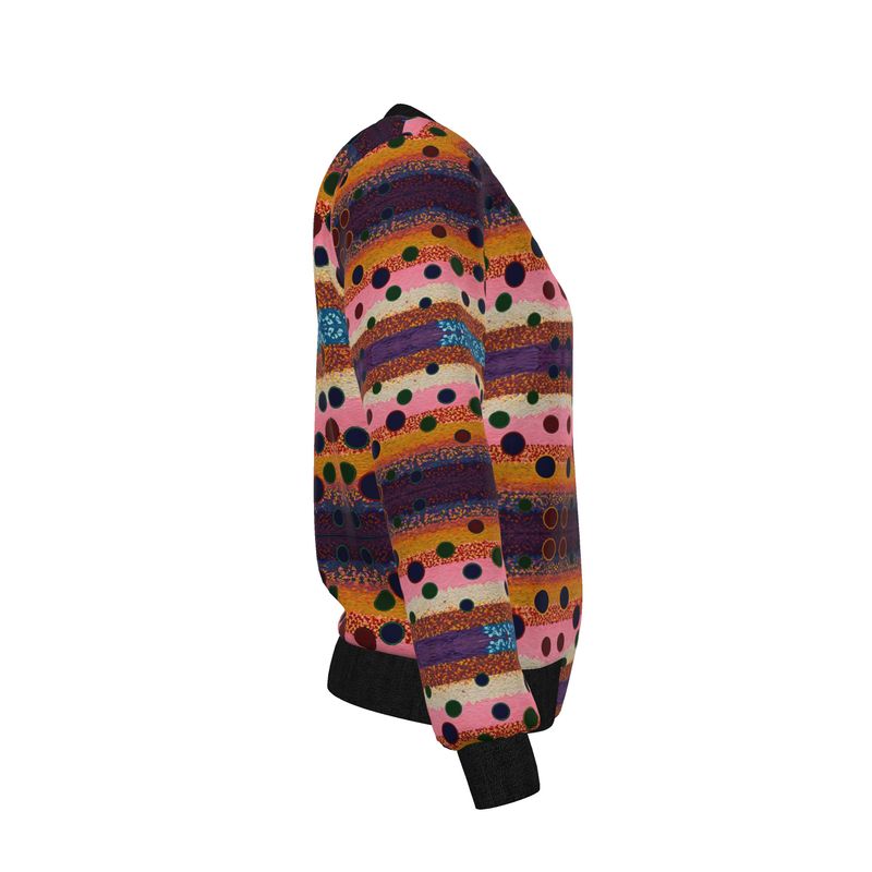 Women's Reversible Silk Bomber Jacket - Canvas in Motion