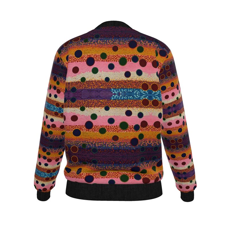 Women's Reversible Silk Bomber Jacket - Canvas in Motion