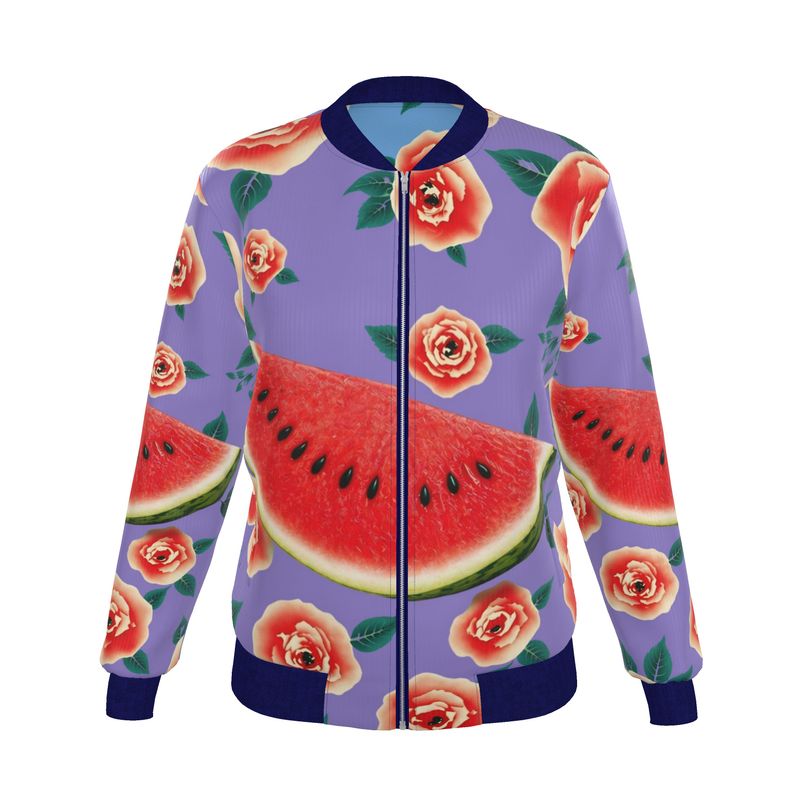 Women's Reversible Silk Bomber Jacket