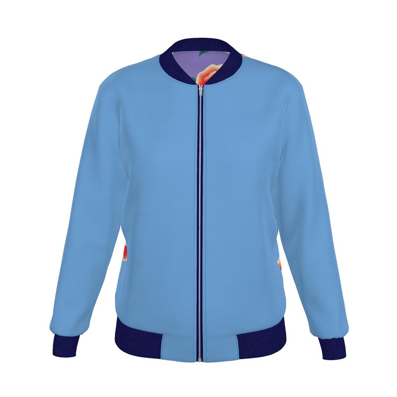 Women's Reversible Silk Bomber Jacket