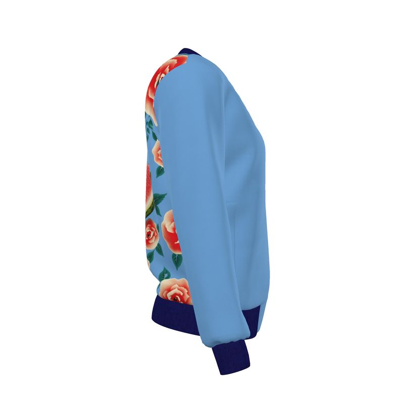 Women's Reversible Silk Bomber Jacket