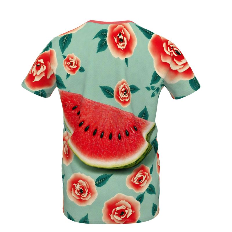 Watermelon Rose Girls Simple T-Shirt