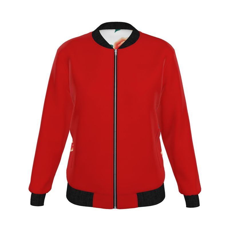 Women's Reversible Silk Bomber Jacket