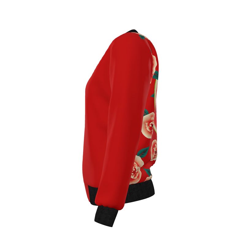 Women's Reversible Silk Bomber Jacket