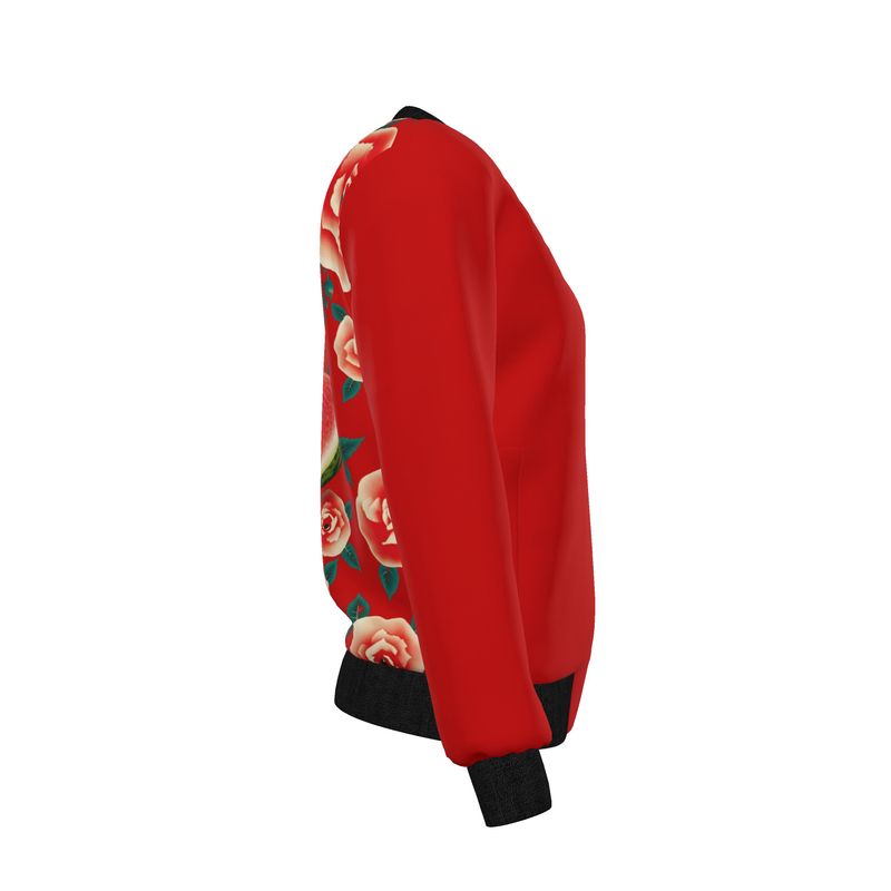 Women's Reversible Silk Bomber Jacket