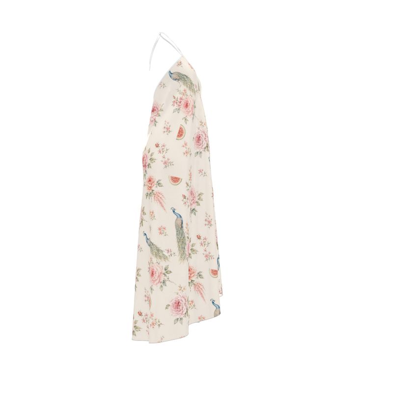 Halterneck backless dress