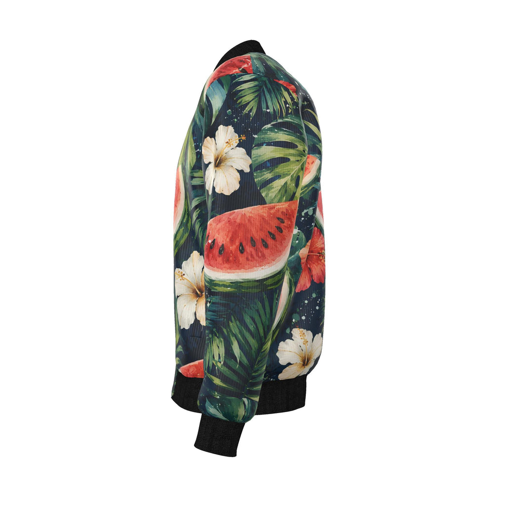 Mens Reversible Silk Bomber Jacket