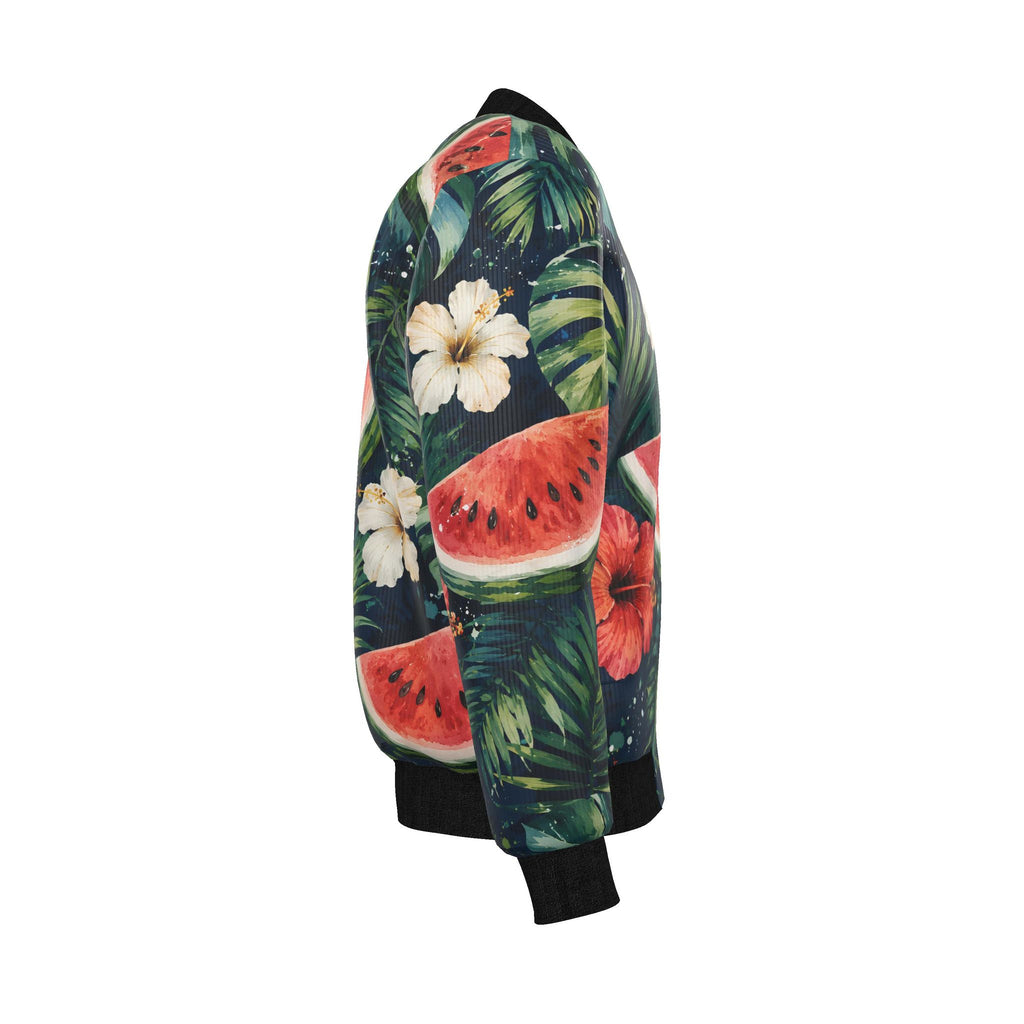 Mens Reversible Silk Bomber Jacket