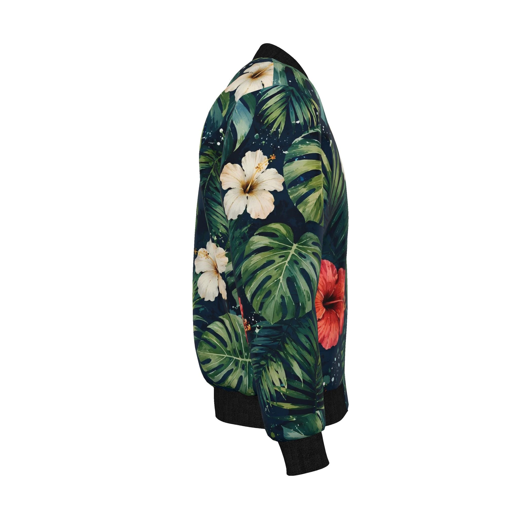 Mens Reversible Silk Bomber Jacket