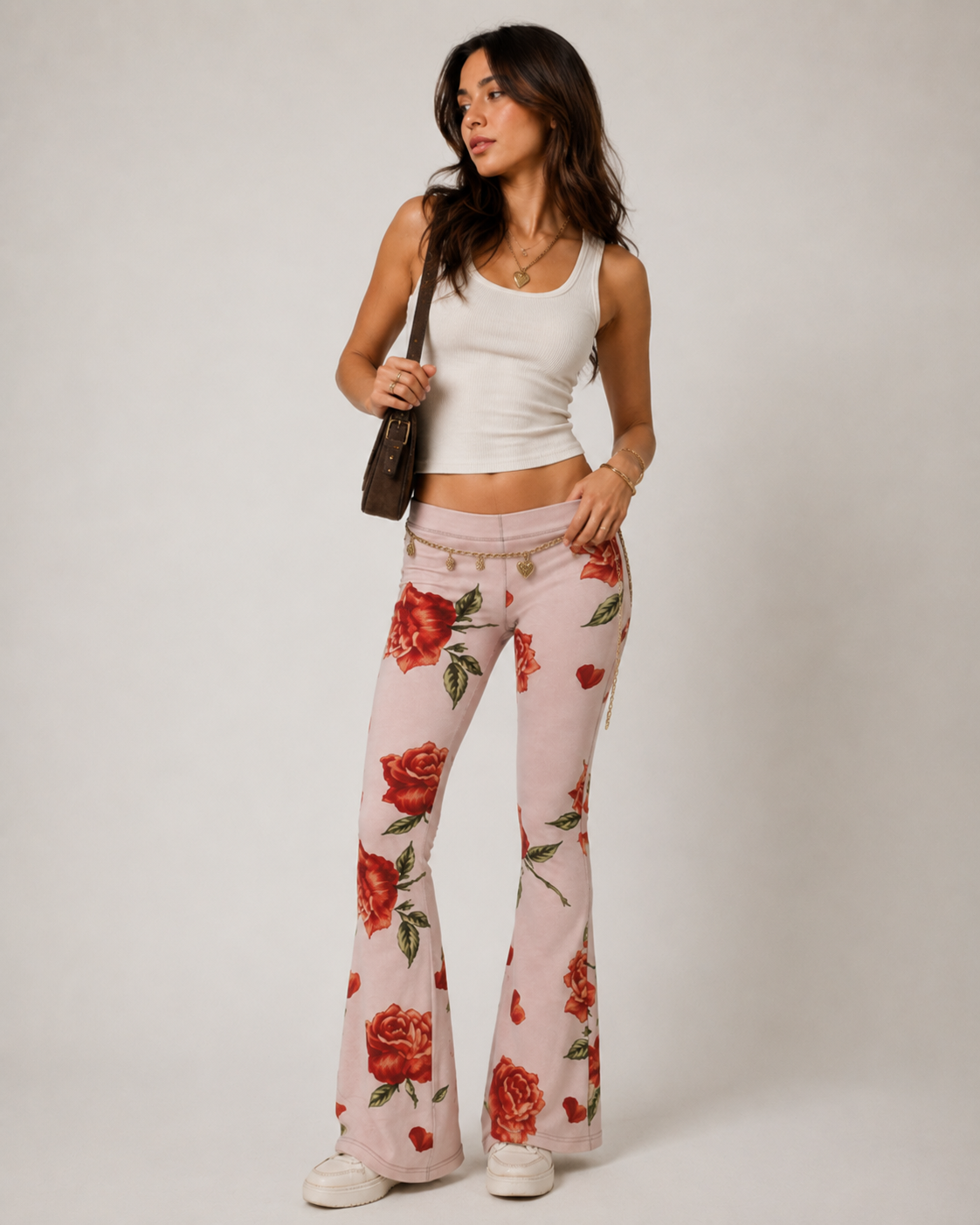 High Waisted Flared Leggings
