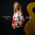 Women's Reversible Silk Bomber Jacket
