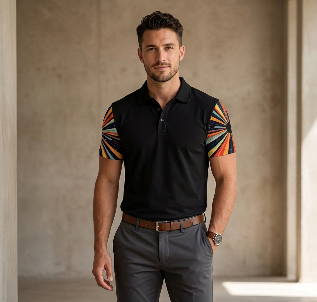 Cosmic Starburt Men's Polo Shirt