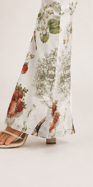 Wimbledon Waisted Flared Leggings